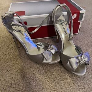 Silver, 3in heels.